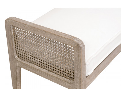 Essentials Leone Bench - LiveSmart Peyton Pearl Natural Gray