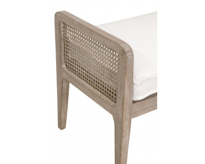 Essentials Leone Bench - LiveSmart Peyton Pearl Natural Gray