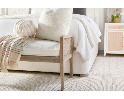 Essentials Leone Bench - LiveSmart Peyton Pearl Natural Gray