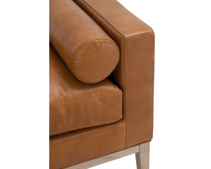 Essentials Keaton Upholstered Bench - Whiskey Brown