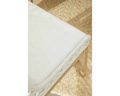 Essentials - Woven Lattis Outdoor Wing Chair in White Speckle