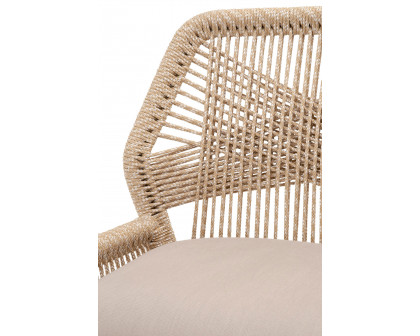 Essentials Woven Loom Barstool - Sand Natural Gray Reinforced