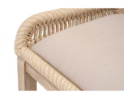 Essentials Woven Loom Barstool - Sand Natural Gray Reinforced