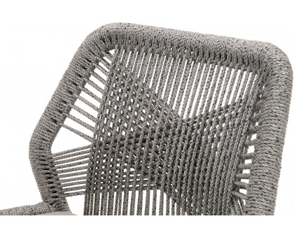 Essentials Woven Loom Outdoor Counter Stool - Platinum Reinforced