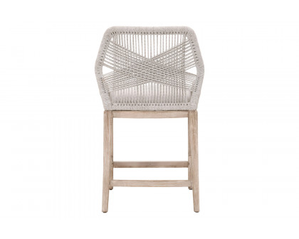 Essentials Woven Loom Counter Stool - Taupe