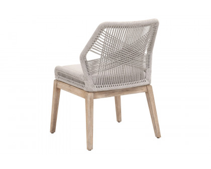 Essentials Woven Loom Dining Chair, Set of 2 - Taupe Fixed