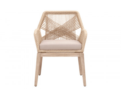 Essentials - Woven Loom Outdoor Arm Chair, Set of 2