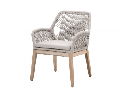 Essentials - Woven Loom Outdoor Arm Chair, Set of 2