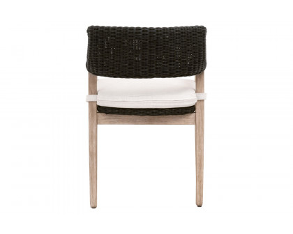 Essentials Woven Lucia Arm Chair - Black Rattan