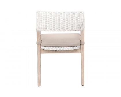 Essentials Woven Lucia Arm Chair - White Rattan