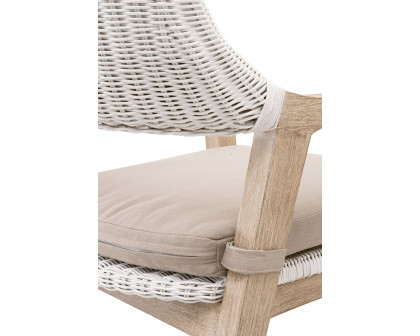 Essentials Woven Lucia Arm Chair - White Rattan