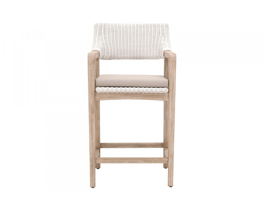 Essentials Woven Lucia Counter Stool - White Rattan