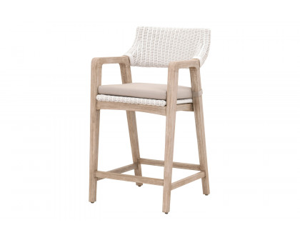 Essentials Woven Lucia Counter Stool - White Rattan