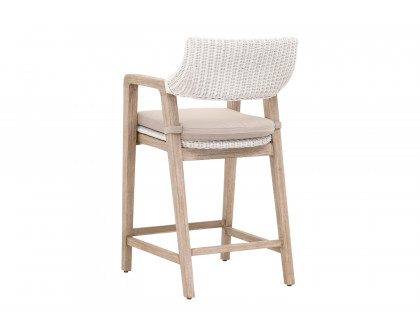 Essentials Woven Lucia Counter Stool - White Rattan