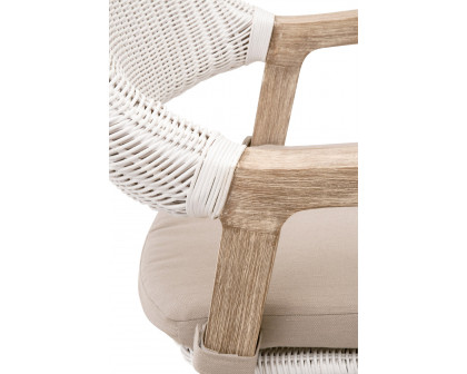 Essentials Woven Lucia Counter Stool - White Rattan