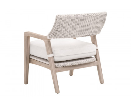 Essentials - Woven Lucia Outdoor Club Chair in Pure White Synthetic Loom