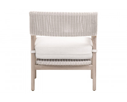 Essentials - Woven Lucia Outdoor Club Chair in Pure White Synthetic Loom