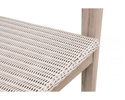 Essentials - Woven Lucia Outdoor Club Chair in Pure White Synthetic Loom