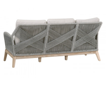 Essentials Woven Loom Outdoor 79" Sofa - Platinum