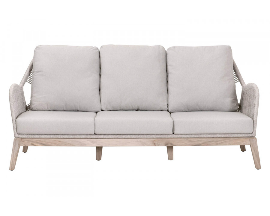 Essentials Woven Loom Outdoor 79" Sofa - Taupe