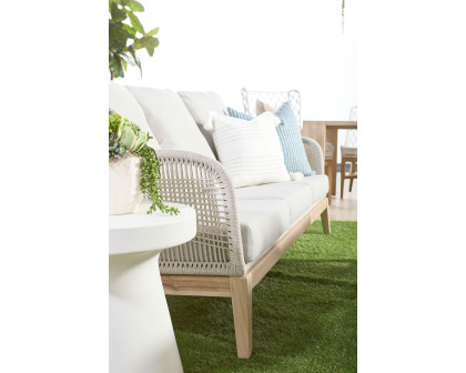 Essentials Woven Loom Outdoor 79" Sofa - Taupe