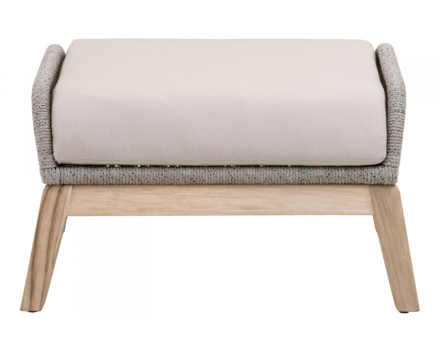 Essentials - Woven Loom Outdoor Footstool