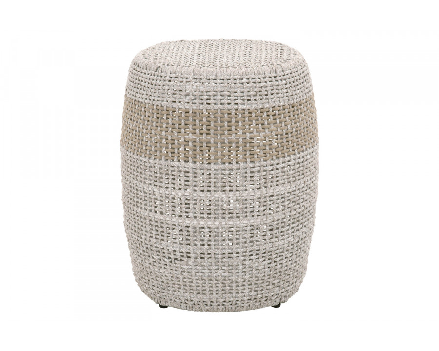 Essentials - Woven Loom Accent Table in Taupe