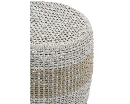 Essentials - Woven Loom Accent Table in Taupe