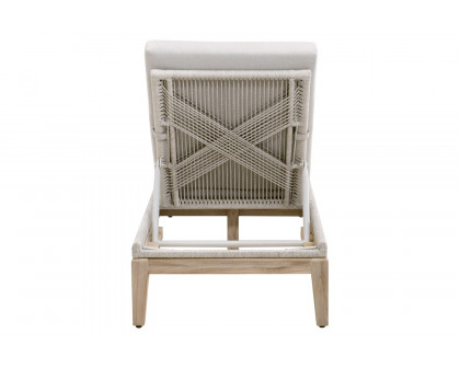 Essentials - Woven Loom Outdoor Chaise Lounge in Taupe