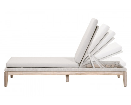 Essentials - Woven Loom Outdoor Chaise Lounge in Taupe