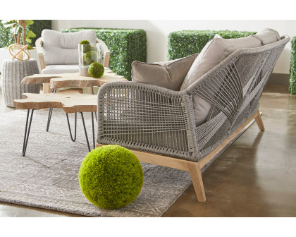 Essentials - Woven Drift Nesting Coffee Table in Gray Teak