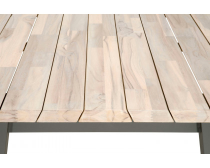 Essentials - Woven Diego Outdoor Dining Table Top in Gray Teak