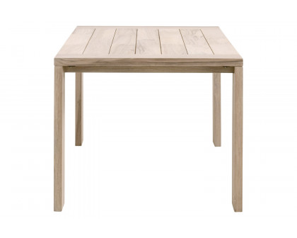 Essentials Woven Sur Outdoor Dining Table - Gray Teak