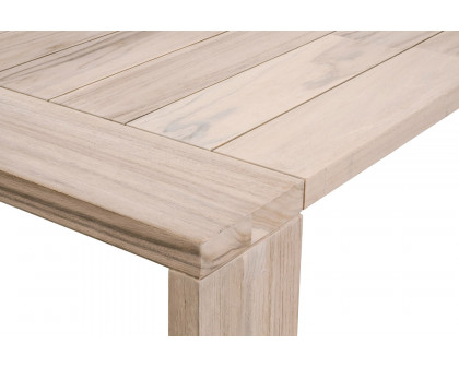 Essentials Woven Sur Outdoor Dining Table - Gray Teak