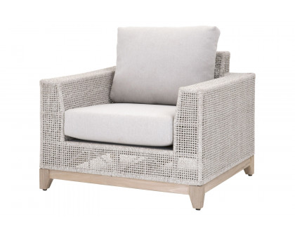 Essentials - Woven Tropez Outdoor Sofa Chair in Taupe