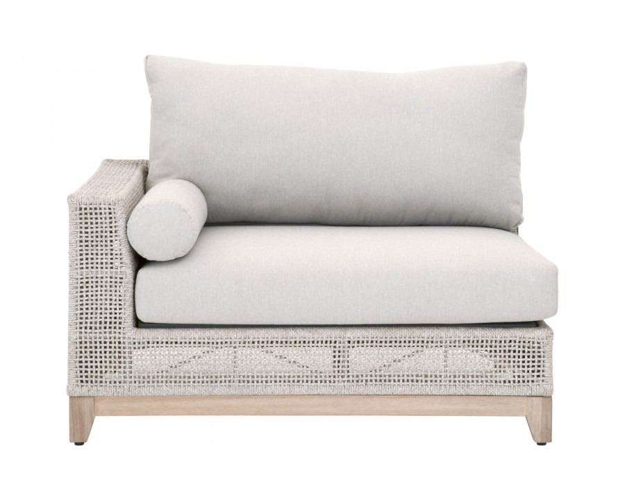 Essentials - Woven Tropez Outdoor Modular Left Facing 1-Arm Sofa