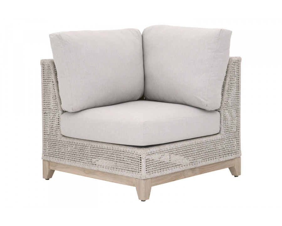 Essentials - Woven Tropez Outdoor Modular Corner Sofa in Taupe