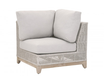 Essentials - Woven Tropez Outdoor Modular Corner Sofa in Taupe