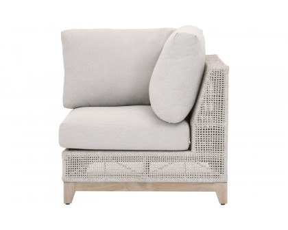 Essentials - Woven Tropez Outdoor Modular Corner Sofa in Taupe