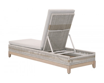 Essentials - Woven Tapestry Outdoor Chaise Lounge in Taupe