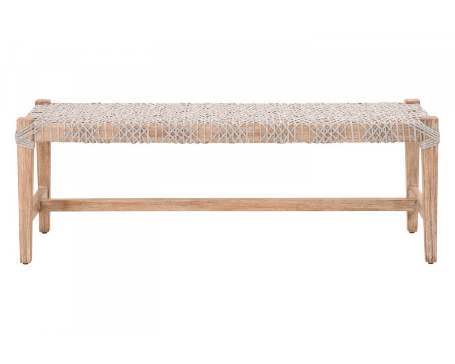 Essentials Woven Costa Bench - Taupe