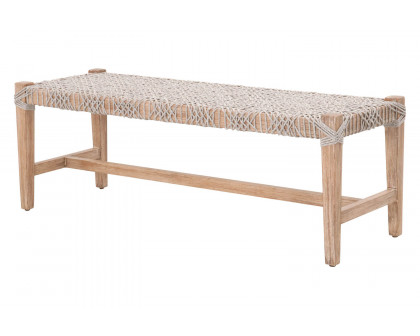 Essentials Woven Costa Bench - Taupe