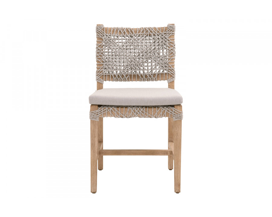 Essentials Woven Costa Dining Chair, Set of 2 - Natural Gray