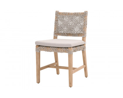 Essentials Woven Costa Dining Chair, Set of 2 - Natural Gray