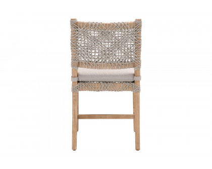 Essentials Woven Costa Dining Chair, Set of 2 - Natural Gray