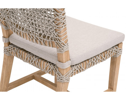 Essentials Woven Costa Dining Chair, Set of 2 - Natural Gray