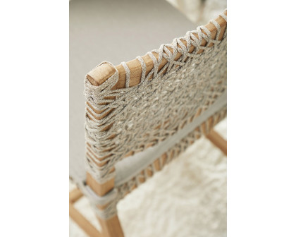 Essentials Woven Costa Dining Chair, Set of 2 - Natural Gray