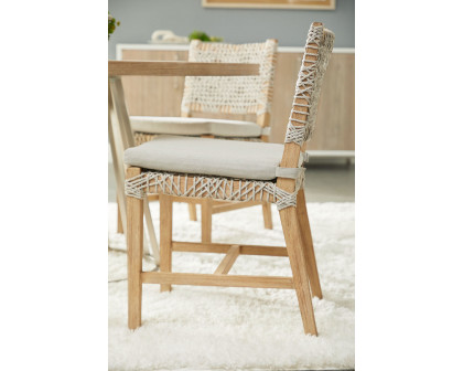 Essentials Woven Costa Dining Chair, Set of 2 - Natural Gray