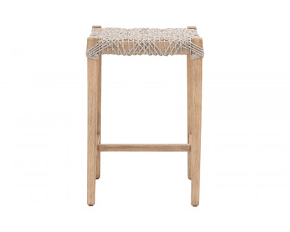 Essentials Woven Costa Backless Counter Stool - Taupe