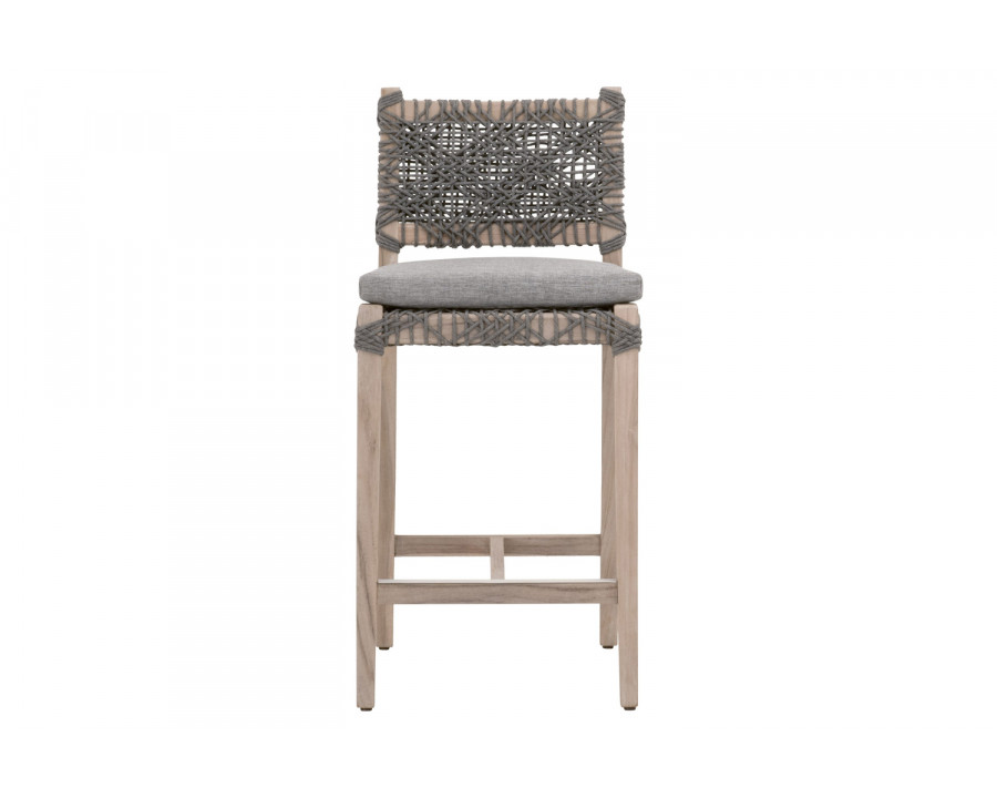 Essentials Woven Costa Outdoor Counter Stool - Performance Dove